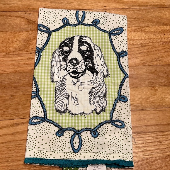Anthropologie Dish Towel with Dog - Picture 1 of 8